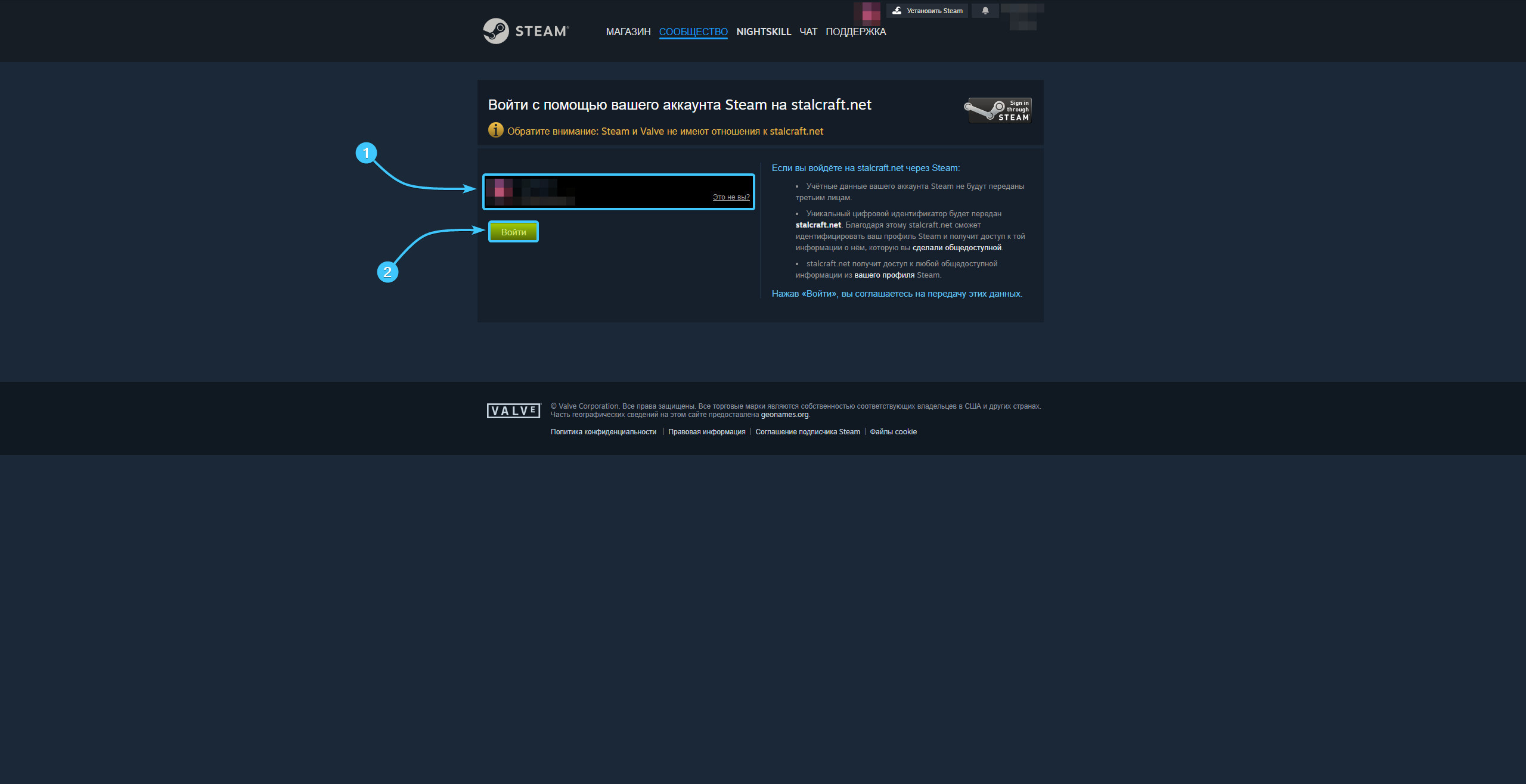 Пополнение баланса в «Steam»